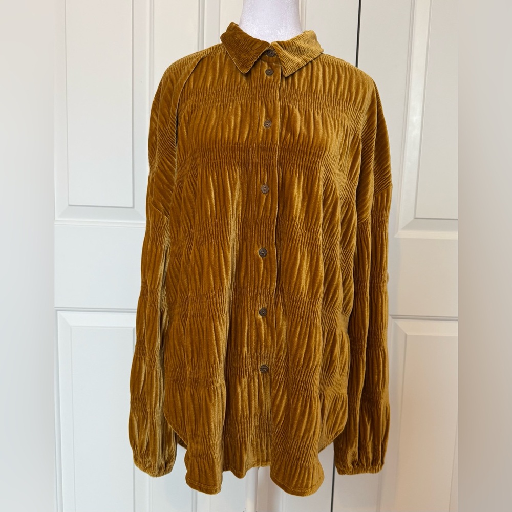 Free People Velvet Tunic/Shirt